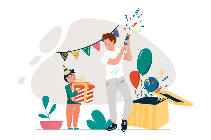 Fête d'anniversaire  Illustration