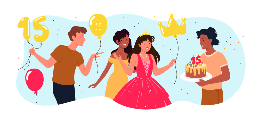 Fête d'anniversaire  Illustration