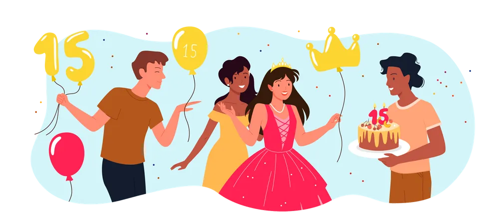 Fête d'anniversaire  Illustration