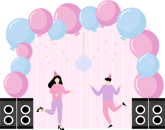 Soirée DJ d'anniversaire  Illustration