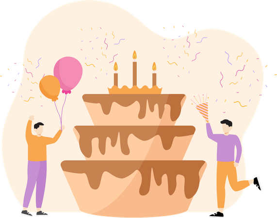 Événement d'anniversaire  Illustration