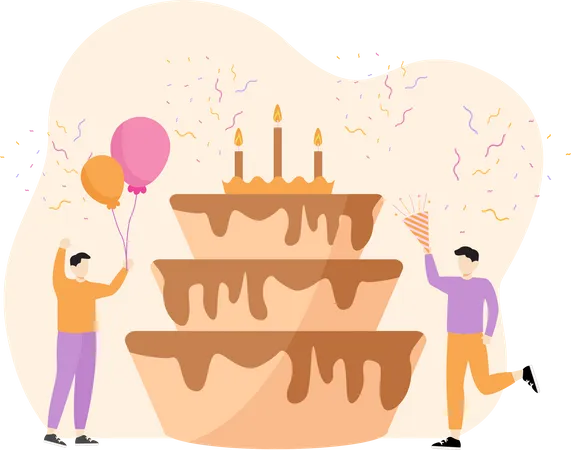 Événement d'anniversaire  Illustration