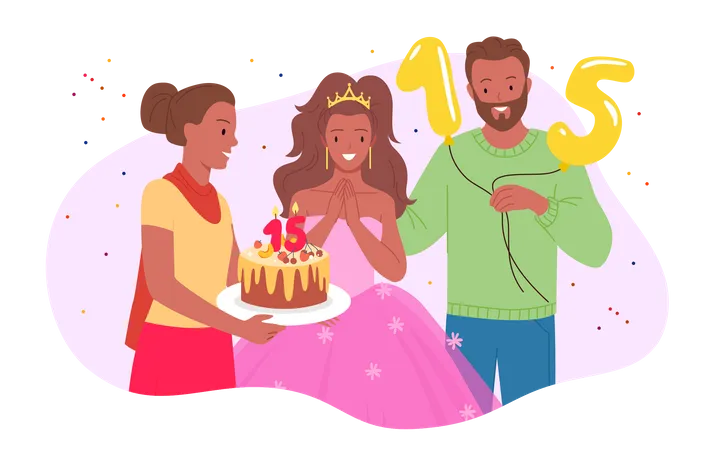 Événement d'anniversaire  Illustration