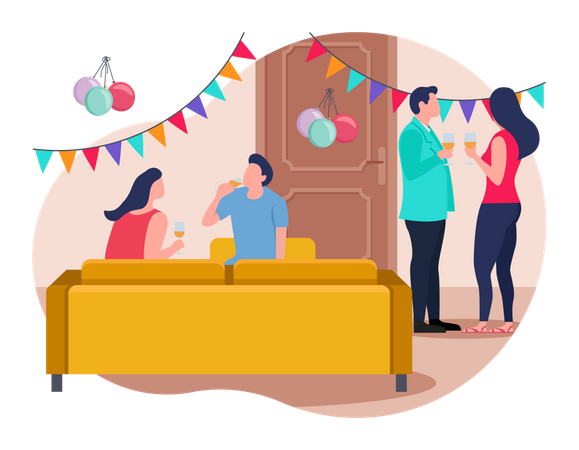 Fête d'anniversaire  Illustration