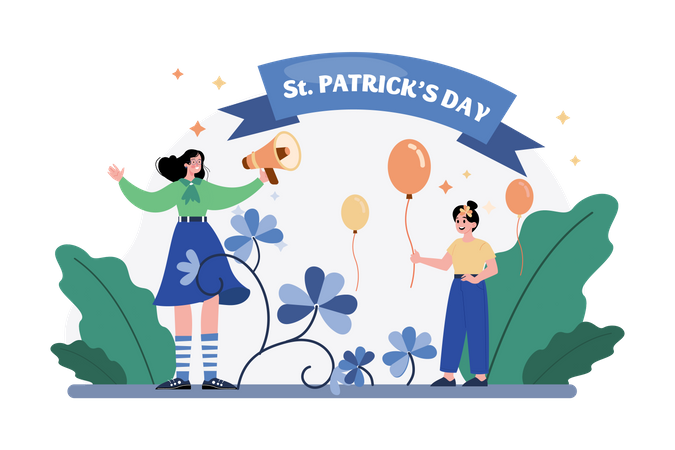 Annonce de la Saint-Patrick  Illustration