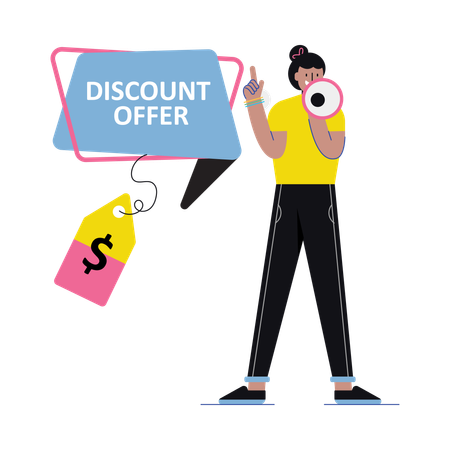 Announcing Discount Offer  Illustration