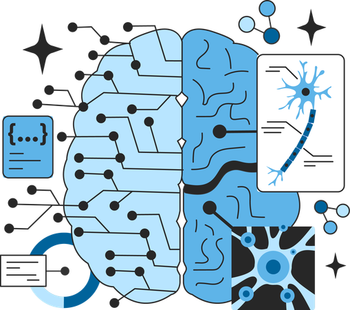 RNAs imitam o sistema nervoso humano  Ilustração