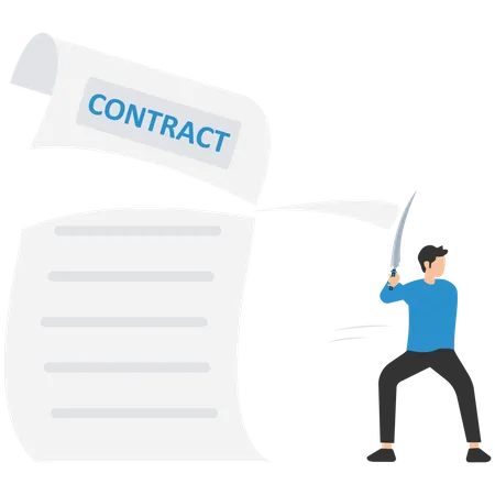 Résiliation du contrat  Illustration