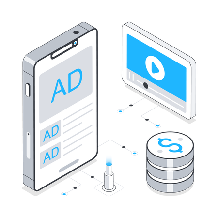 Annunci a pagamento  Illustration