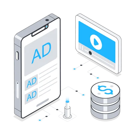 Annunci a pagamento  Illustration