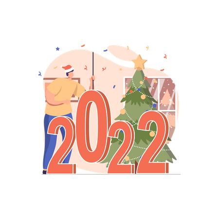 Ano Novo 2022  Ilustração