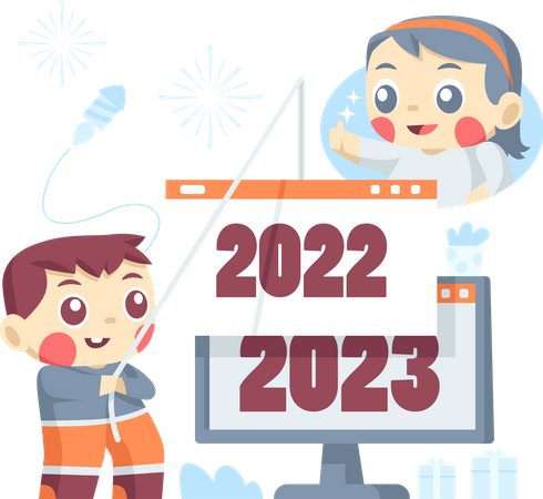 Ano Novo 2023  Ilustração
