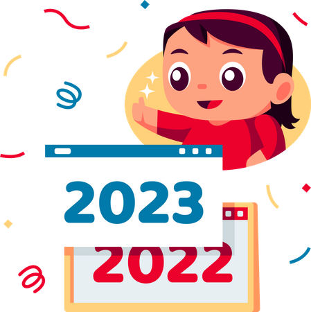 Año nuevo 2023  Ilustración