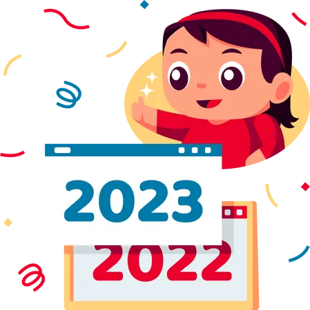 Año nuevo 2023  Ilustración