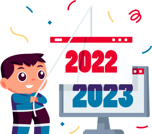 Año nuevo 2023  Ilustración