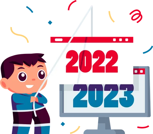 Año nuevo 2023  Ilustración