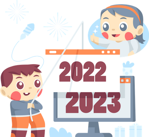 Año nuevo 2023  Ilustración