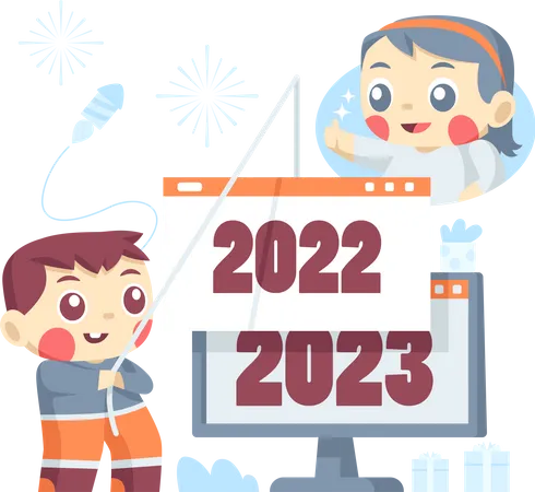 Año nuevo 2023  Ilustración