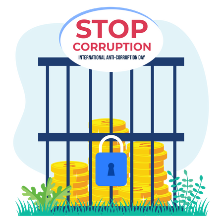 Anti-Corruption day  Illustration