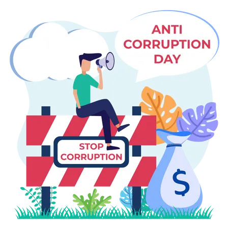 Anti-Corruption day  Illustration