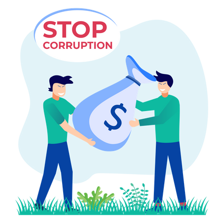 Anti Corruption Law  Illustration