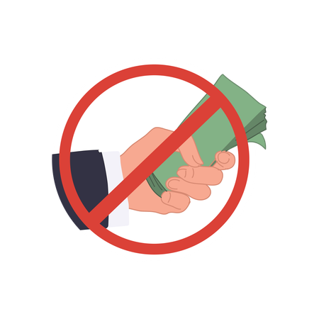 Anti Corruption Sign  Illustration