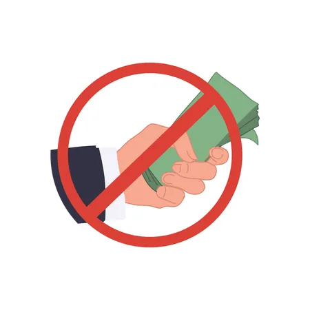 Anti Corruption Sign  Illustration