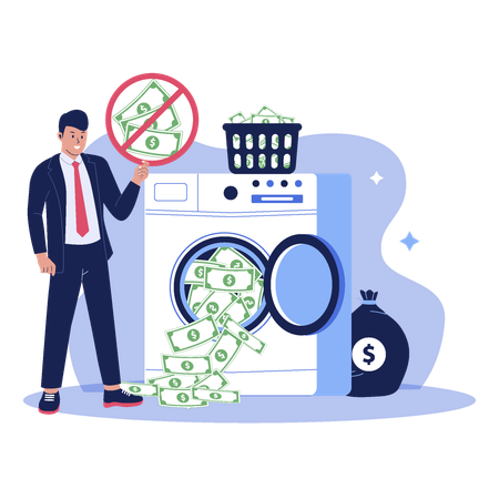 Anti Money Laundering  Illustration