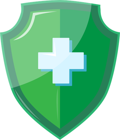 Anti virus shield  Illustration