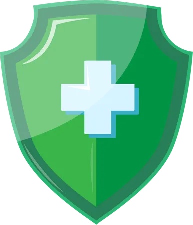 Anti virus shield  Illustration