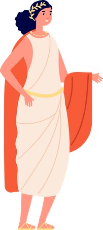 Königin des antiken Roms  Illustration