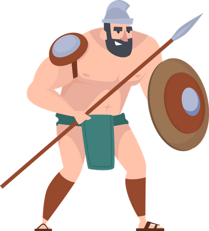 Antiker römischer Kampfkrieger  Illustration