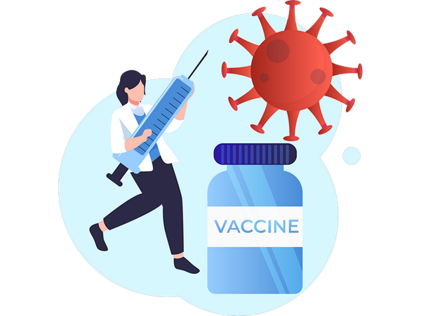 Antiviral Vaccination  Illustration