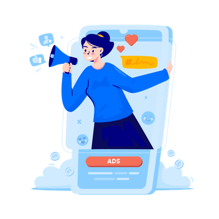 Anúncios transmitidos  Illustration