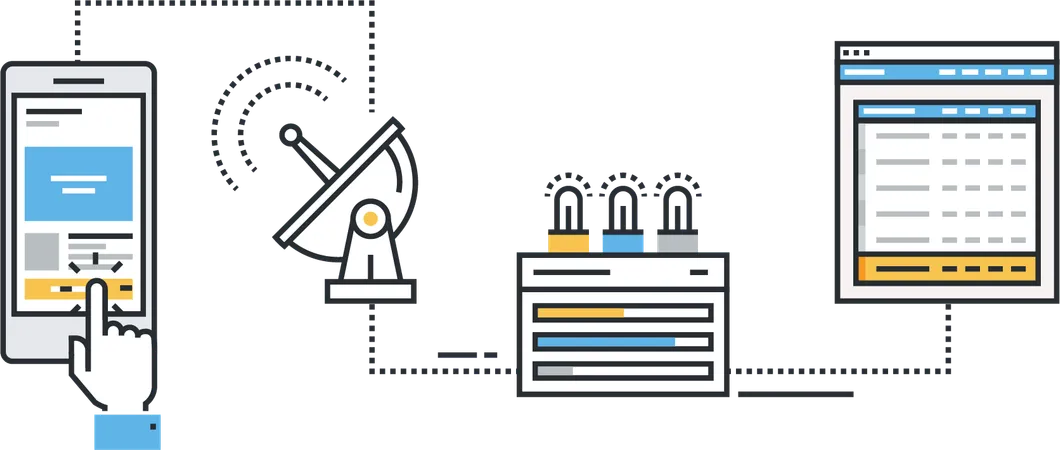 Anwendungsentwickler entwickeln Programm  Illustration