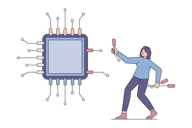 Programmierschnittstelle  Illustration