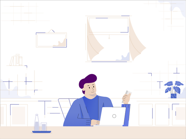 Trabalho plano em casa-01-1  Ilustração