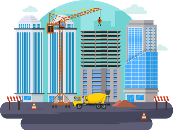 Apartment building  Illustration