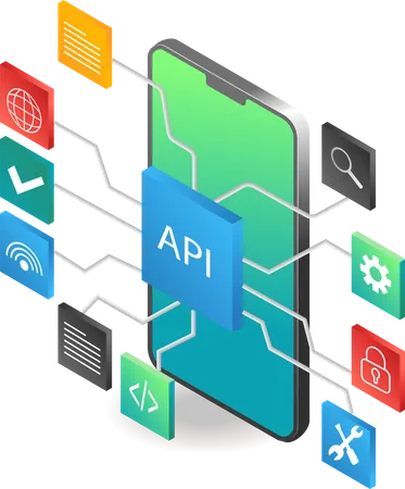 API application  Illustration