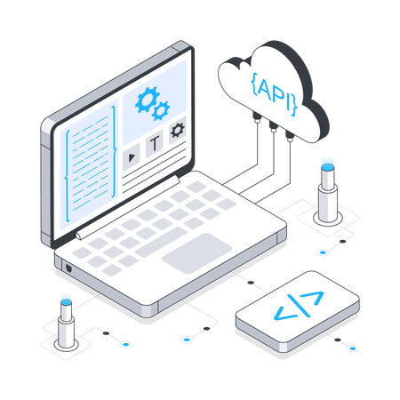 Api Development  Illustration