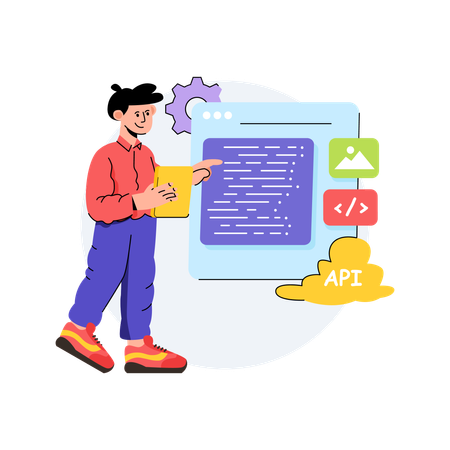 Api Development  Illustration