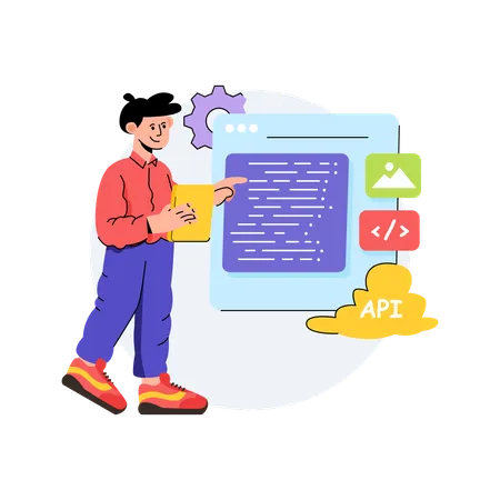 Api Development  Illustration