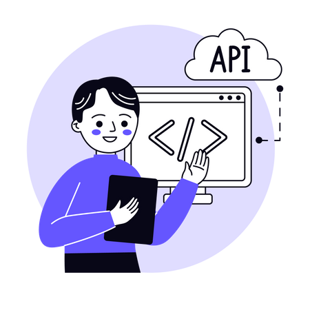 API-Entwicklung  Illustration