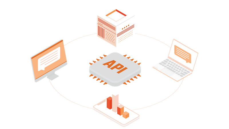 API integration  Illustration