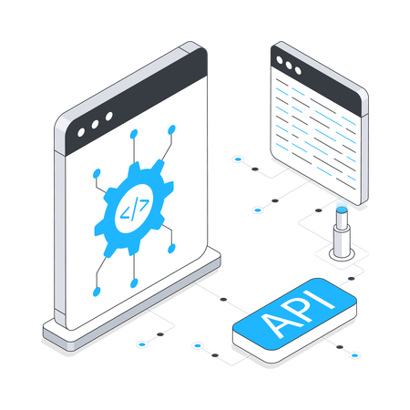 Api integration  Illustration