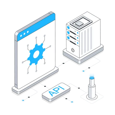 Api Interface  Illustration