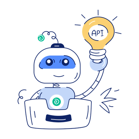 API Robot  Illustration