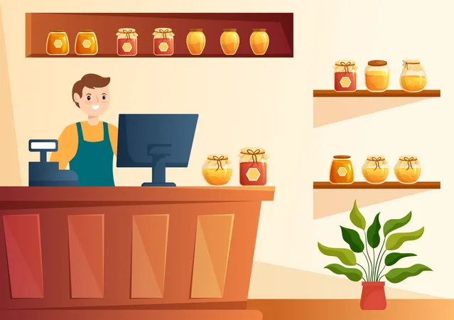 Apiary Shop  Illustration