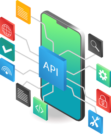 Aplicación API  Ilustración