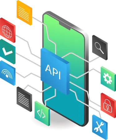 Aplicación API  Ilustración